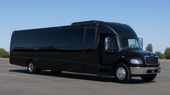 Exterior of Bakersfield Party Bus Company's 20 Passenger Party Bus in Bakersfield