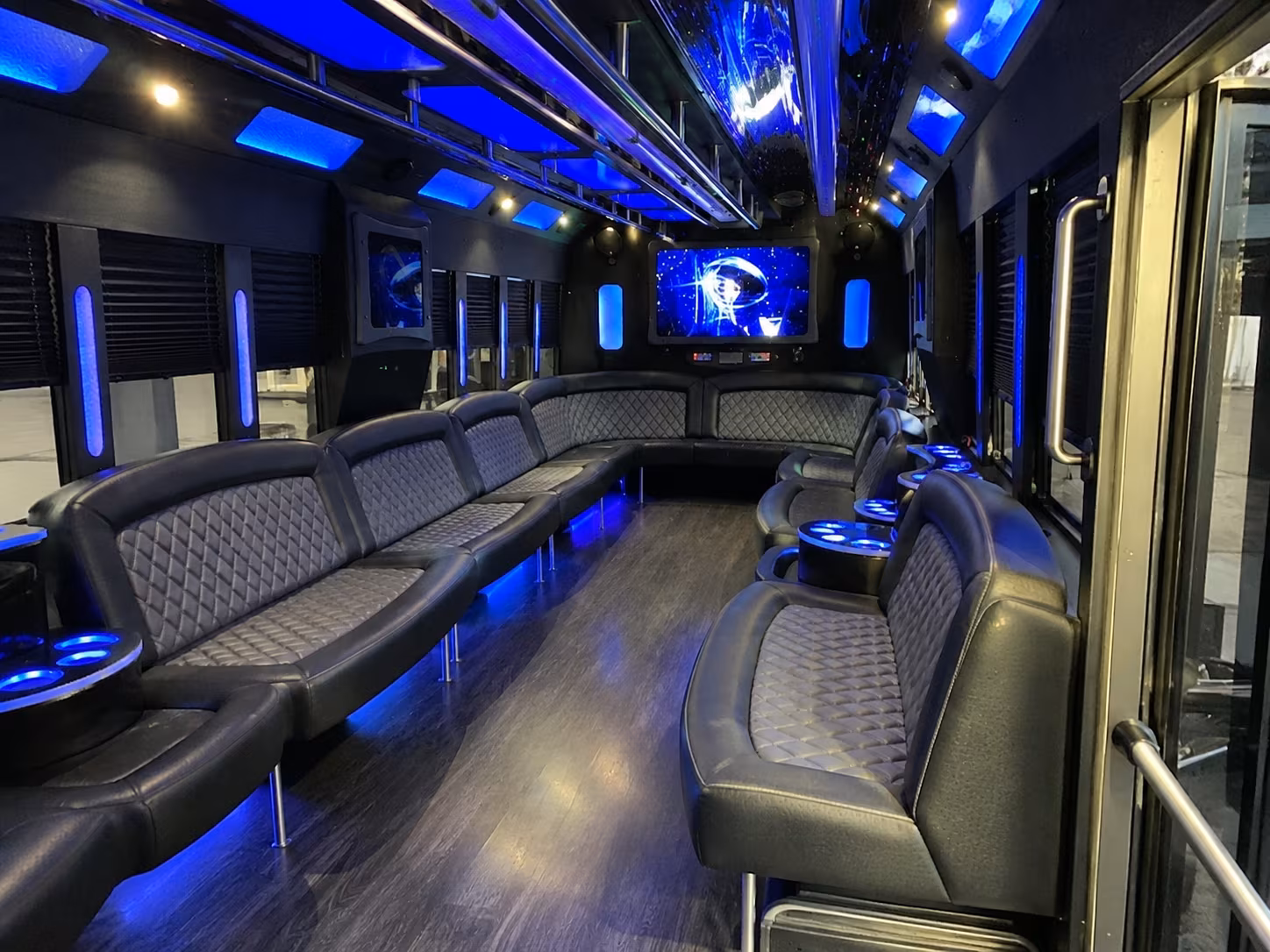 Santa Maria Bachelor & Bachelorette Transportation party bus exterior