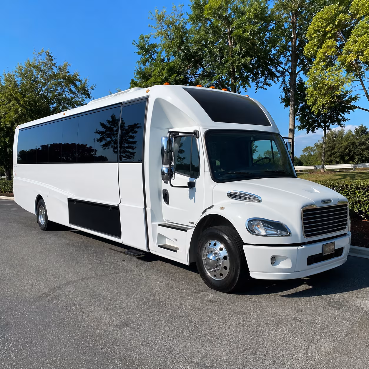 Santa Maria Bachelor & Bachelorette Transportation party bus exterior