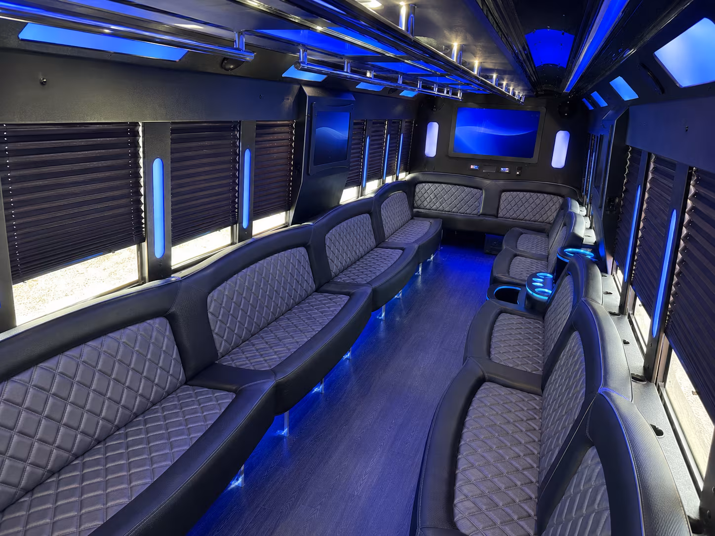 Santa Maria Concert & Music Festival Transportation party bus interior