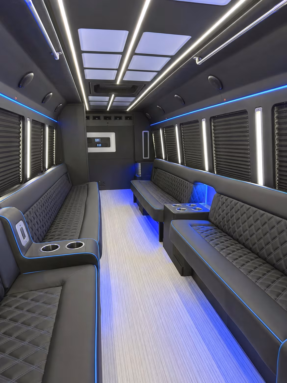 Santa Maria Prom & Homecoming Transportation party bus interior