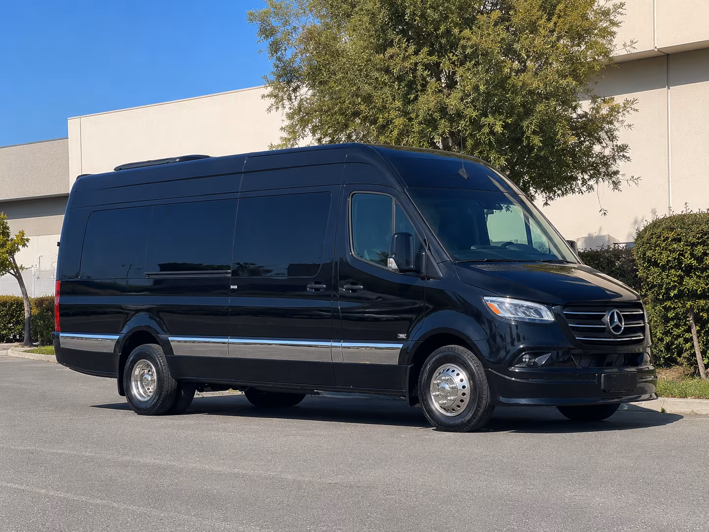 Santa Maria School Event Transportation party bus exterior