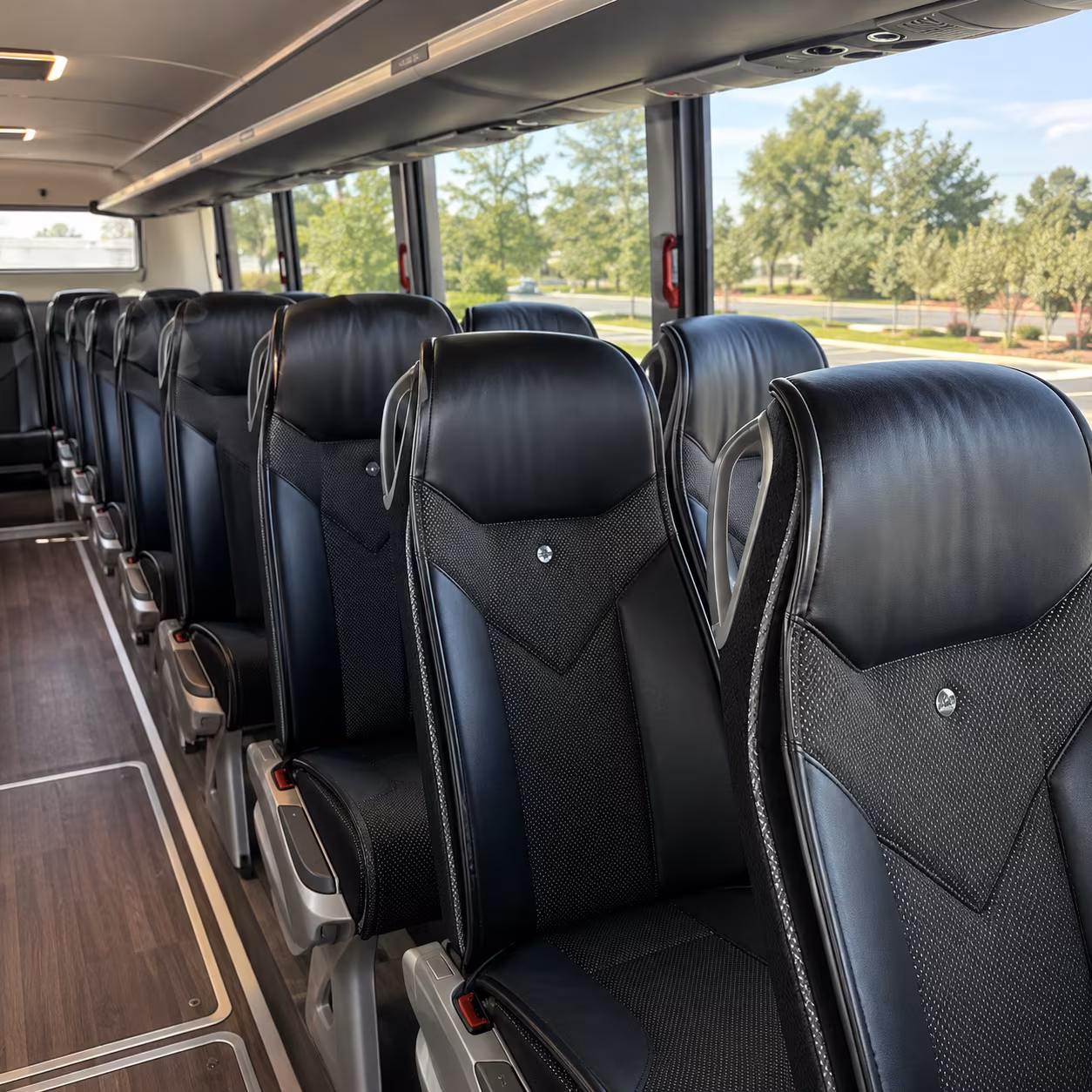 Santa Maria School Event Transportation party bus exterior