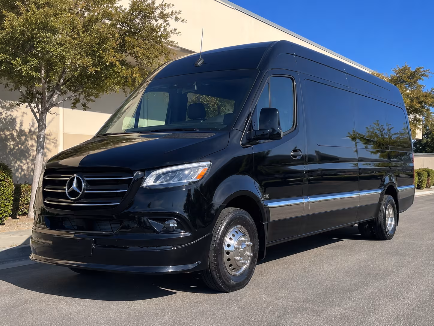 Santa Maria School Event Transportation party bus exterior