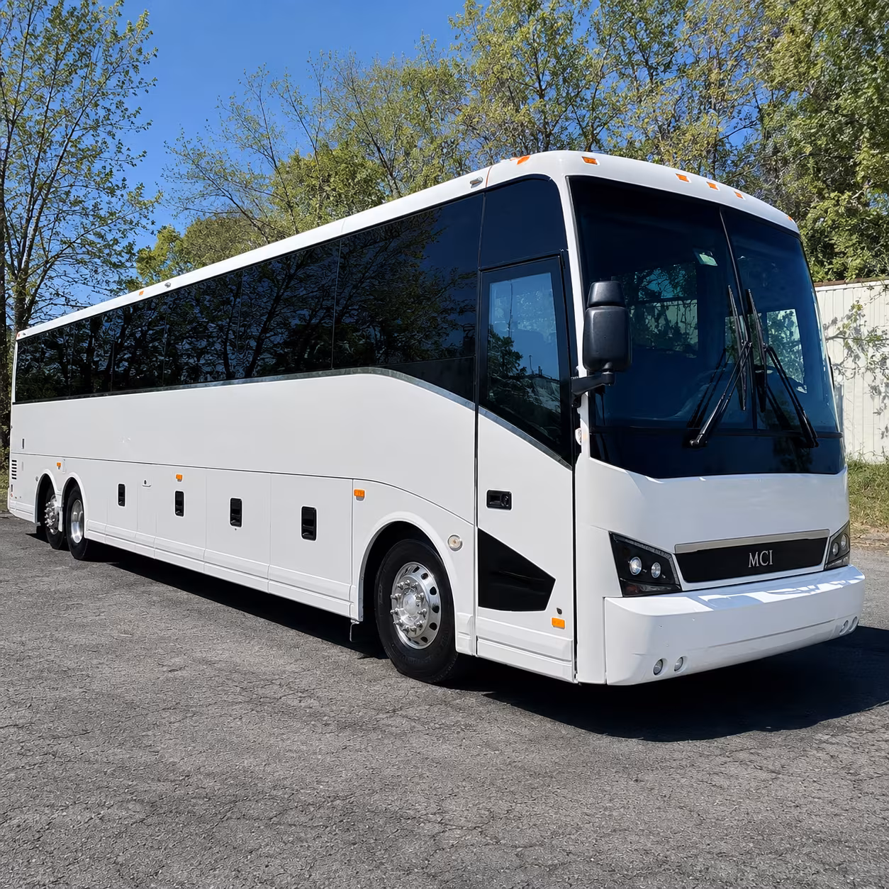 Santa Maria School Event Transportation party bus exterior