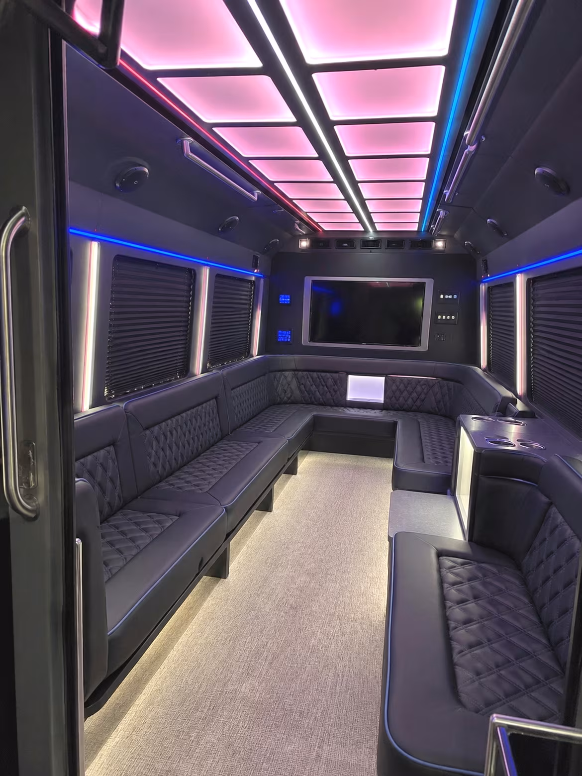 Santa Maria Sporting Event Transportation onboard seating