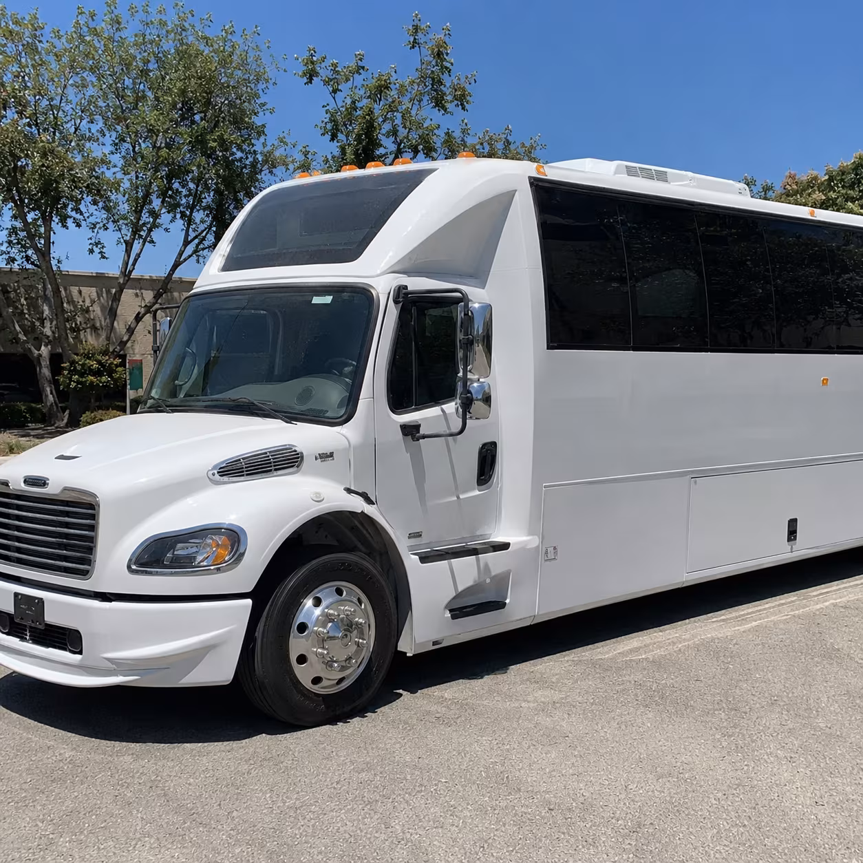 Santa Maria Wedding Transportation party bus exterior